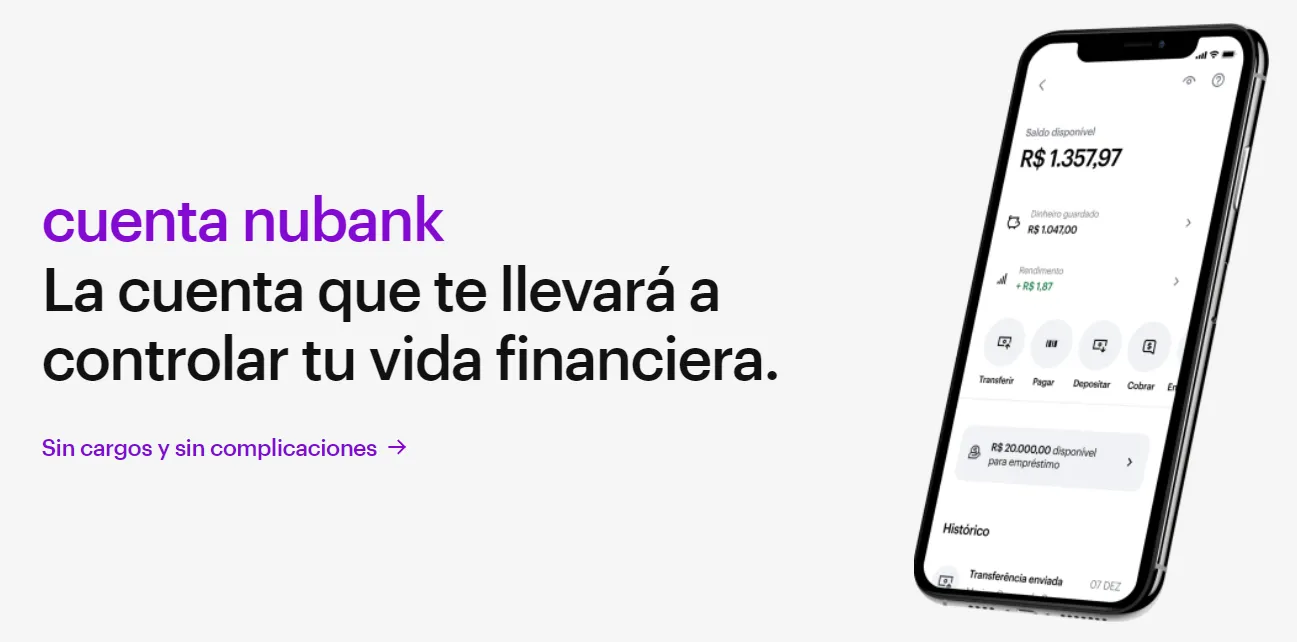Banco brasilero Nubank ahora acepta criptomonedas