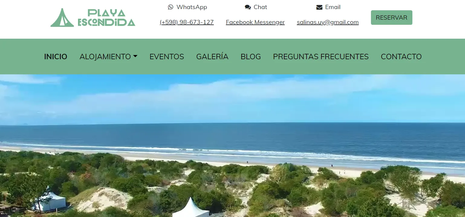 Playa escondida acepta criptomonedas en Uruguay
