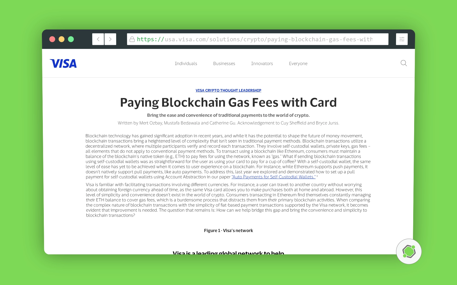 Pago de tarifas de gas blockchain con tarjeta.