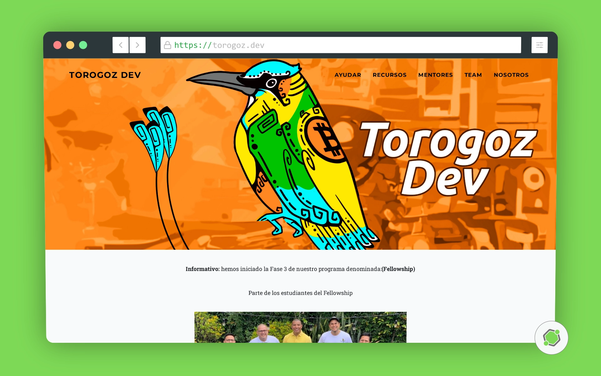 Sitio web del proyecto Torogoz Dev.