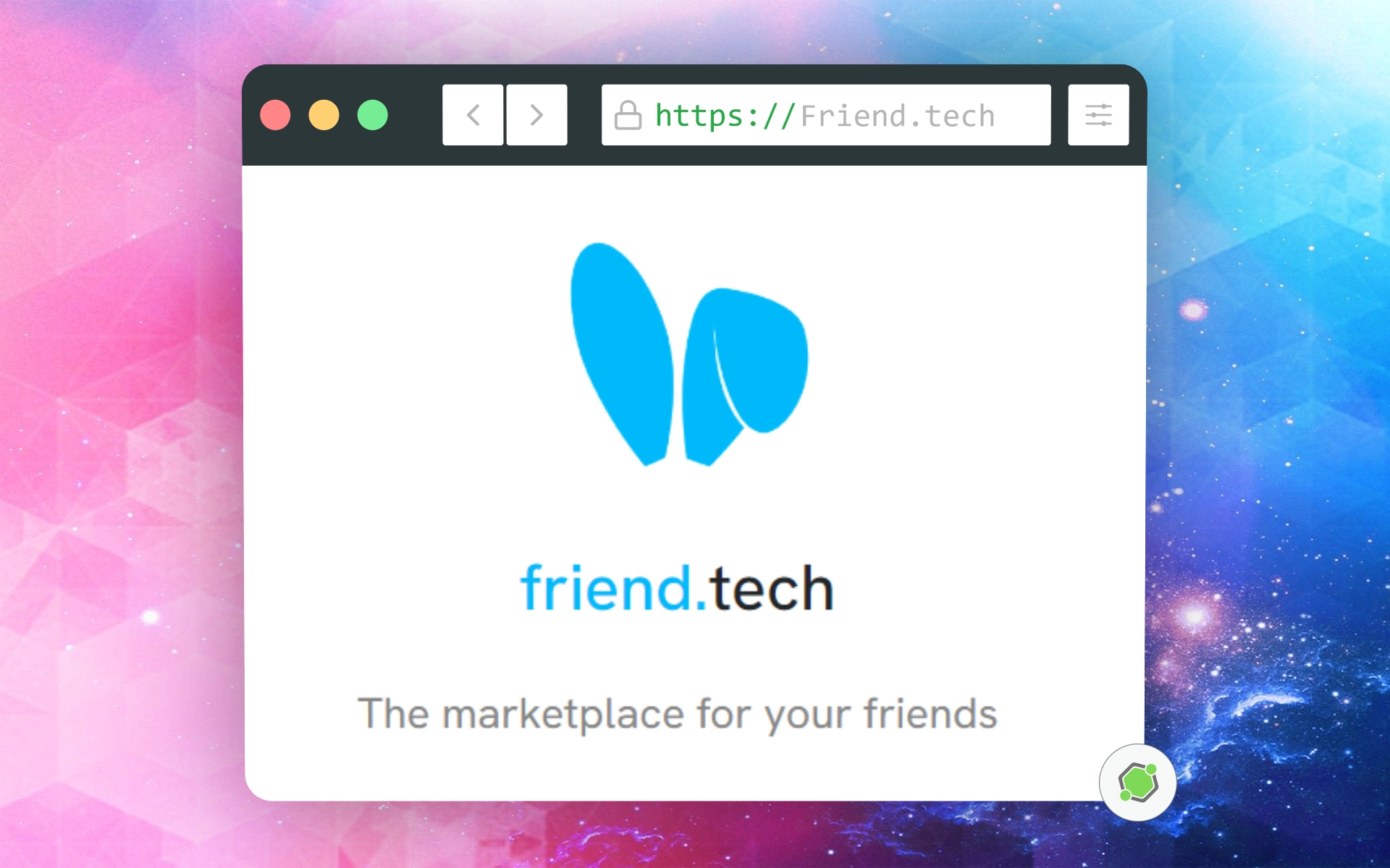 Sitio web de friend.tech.