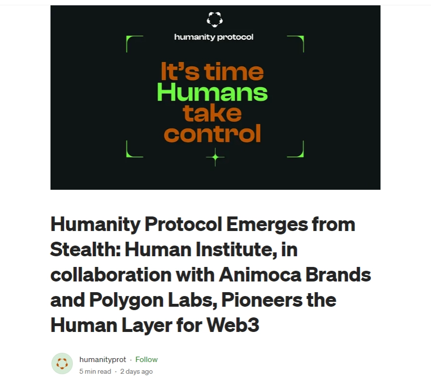 Human Institute, en colaboración con Animoca Brands y Polygon Labs, es pionero en la capa humana para Web3Noticing.