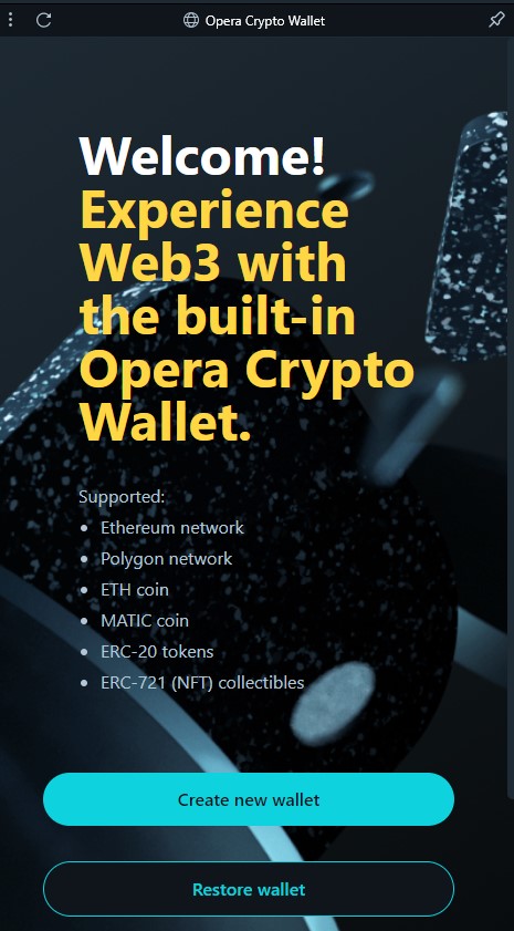 Opera Crypto Wallet
