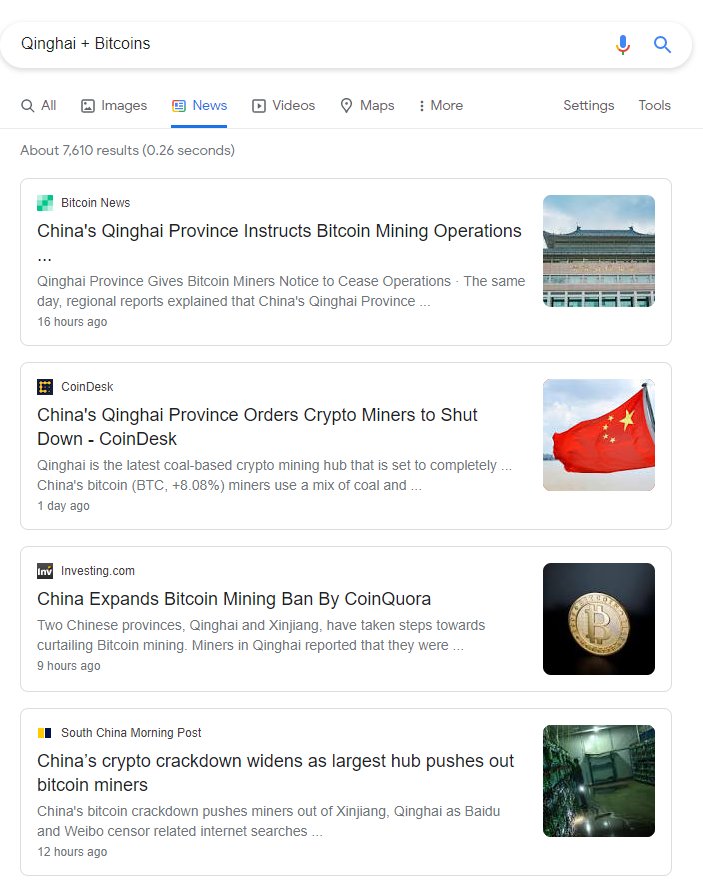 Mineros chinos de Bitcoin